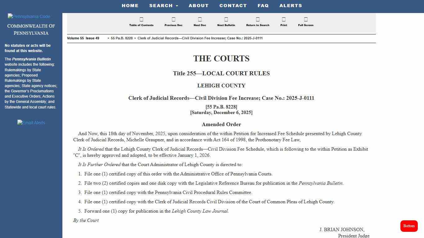 Pennsylvania Bulletin